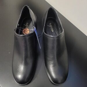 Flex Step Women's Black Ankle Boots Size 8 Comfort Low Heel New
